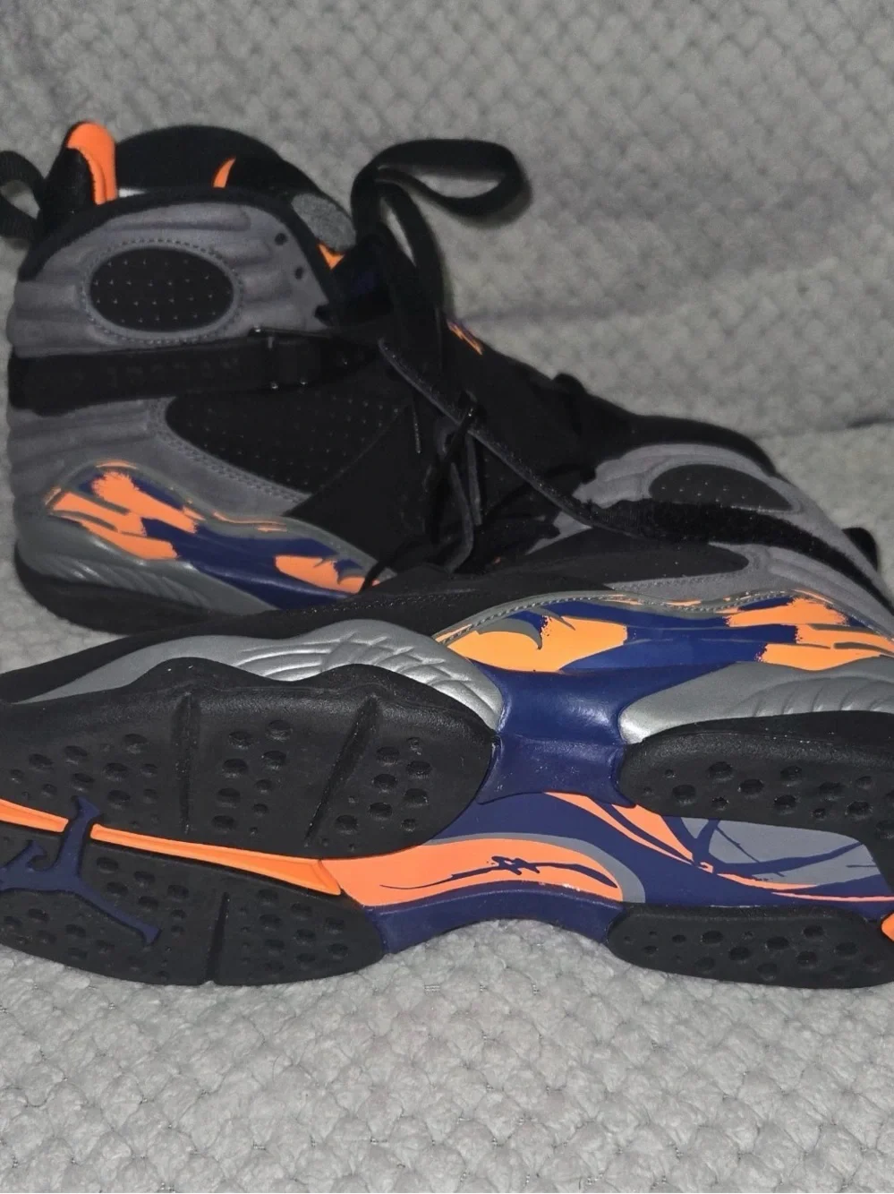 Nike Air Jordan (8) Men’s Black & Orange Basketball Shoes